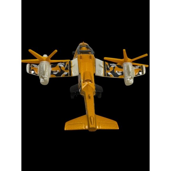 Mattel 2012 Sky Safari SB108 Orange/White Toy Helicopter Collectible Die-Cast Mo - Picture 2 of 9